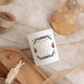 Personalised Scented Christmas Advent Calendar Candle, 4 of 7