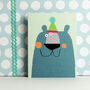 Mini Blue Bear Card, thumbnail 1 of 5