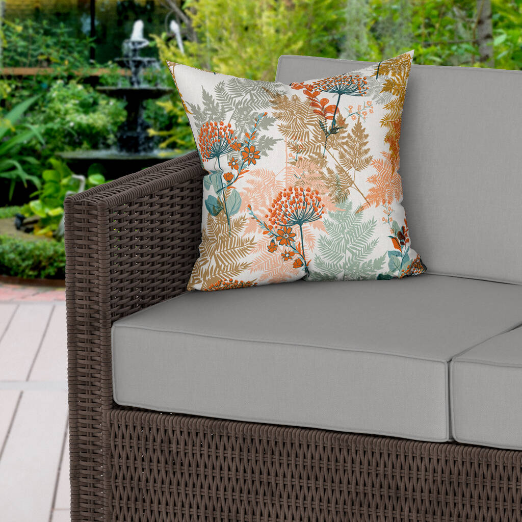Autumnal Woodland Water Resistant Outdoor Cushion By MBT Studio