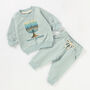 Personalised First Hanukkah Tracksuit For Babies And Children Chanuka Menora, thumbnail 1 of 5