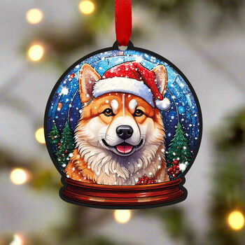 Akita Dog Tree Decoration, 2 of 3