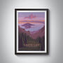 Crater Lake National Park USA Travel Poster Art Print, thumbnail 1 of 8