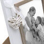 White Wooden Photo Frame With White Love Heart, thumbnail 3 of 3