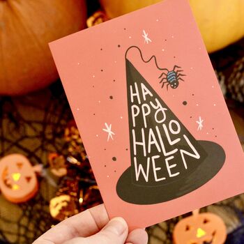 Happy Halloween Witch's Hat Card, 3 of 5