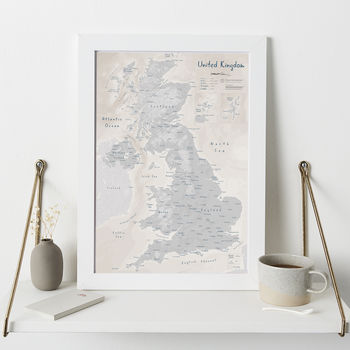 Map Of UK Art Print, 10 of 12