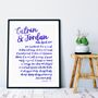 Love Is Patient Personalised Wedding Print, thumbnail 4 of 8