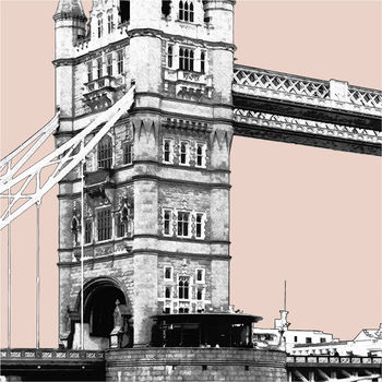 London Art Print London Gift Tower Bridge, 2 of 12