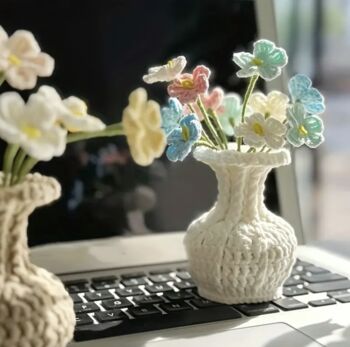 Handcrafted Crocheted Flowers, 3 of 4