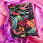 100% Mulberry Silk Scarf, Pink And Purple, thumbnail 5 of 6