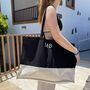Personalised Emily Cotton Large Beach Bag, thumbnail 6 of 7