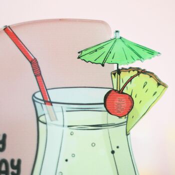 Personalised Pina Colada Cocktail Card, 5 of 7