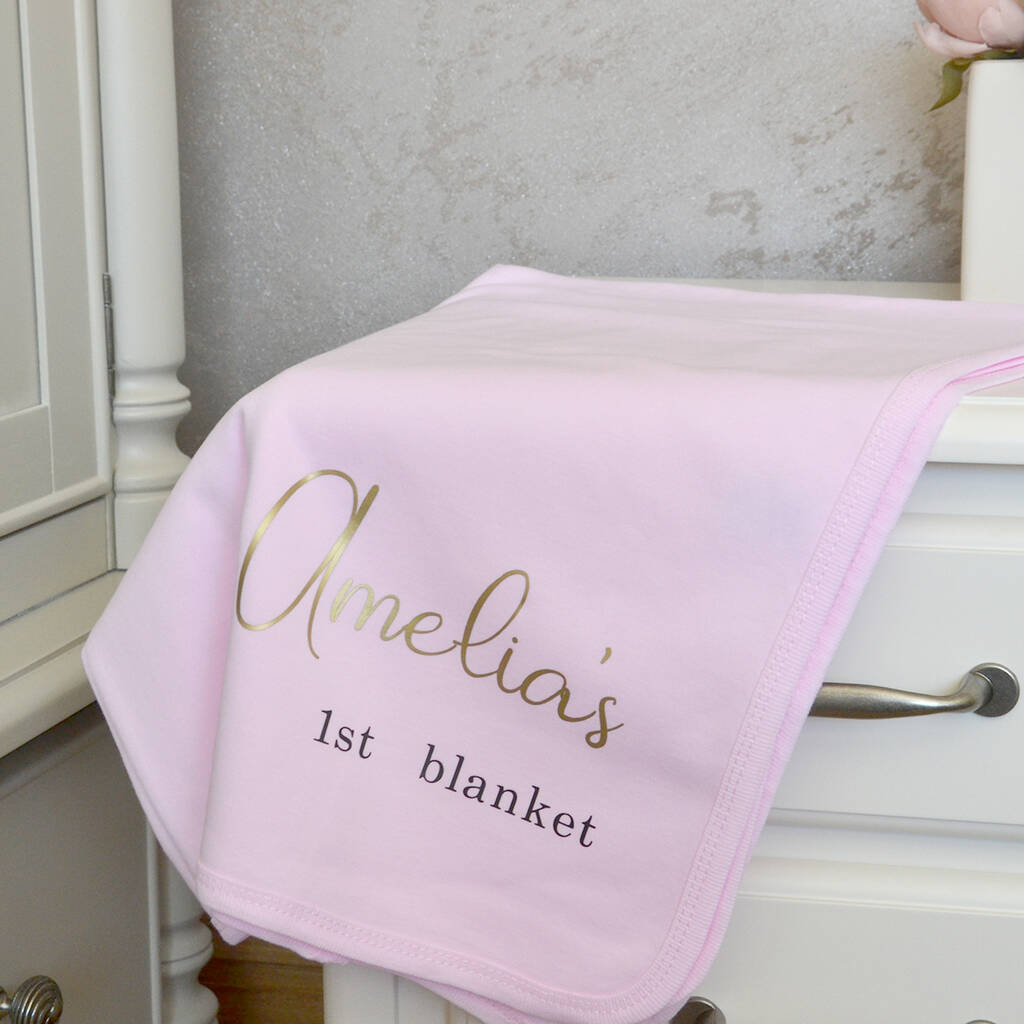 Personalised 1st Blanket For Baby And Toddler By 1st Birthday Gifts