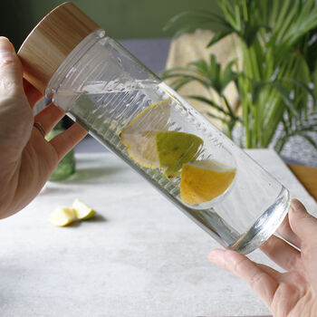 Bamboo Lid Bottle With Removable Infuser For Mum, 7 of 11