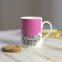'Sion Hill' Bristol Pink Bone China Mug, thumbnail 2 of 2