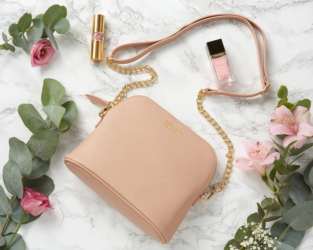 Personalised Real Leather Cross Body Bag