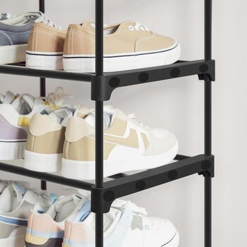 Multi Tier Stackable Shoe Storage Organiser Rack, 9 of 9