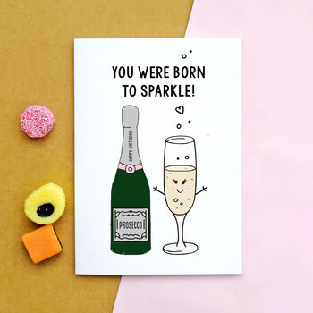 Personalised Prosecco Birthday Card, 3 of 3