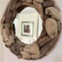 40cm Driftwood Wall Mirror Handcrafted Wooden Round, thumbnail 5 of 7