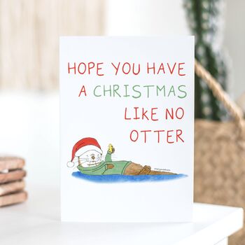 'A Christmas Like No Otter' Greeting Card, 5 of 5