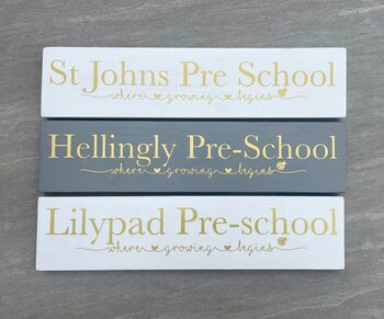 Personalised Wooden Plaque Nursery Leavers Gift, 2 of 5