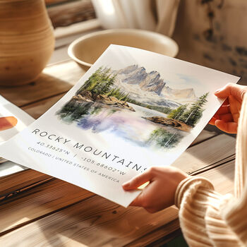 Travel Destination Poster For Rocky Mountains Colorado, 3 of 7