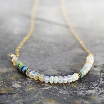 Ethiopian Opal Necklace, 2 of 10