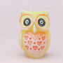 G Decor Yellow Cute Owl Couple Figure Tealight Holder, thumbnail 5 of 7