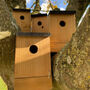Set Of Four Traditional Wooden Bird Nest Boxes, thumbnail 2 of 6