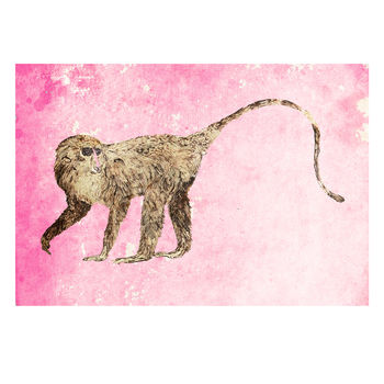 Strolling Monkey Limited Edition Print, 2 of 2