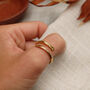 Gold Adjustable Wrap Hug Ring With Personalised Initials, thumbnail 4 of 9