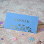 Gold Foil Floral Wedding Place Cards, thumbnail 1 of 3