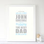Personalised 'The Best Dad…' Print, thumbnail 3 of 3