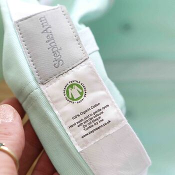 Personalised Birthday Flower Organic Cotton Cap Gift, 7 of 7