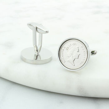 Personalised 30th Birthday Five Pence 5p Cufflinks, 2 of 9