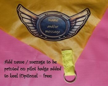 Personalised Delta Kite From Morgan Kites. Easy To Fly, 4 of 10
