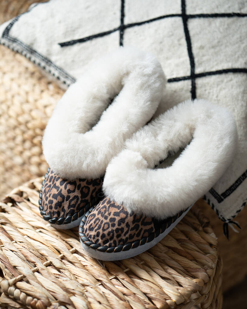 The Leopard Sheepers Slippers By Sheepers