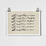 All Together Now Hand Lettered Fine Art Print, thumbnail 2 of 2