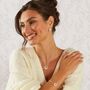 Sterling Silver Floral Bloom Pendant Necklace, thumbnail 4 of 6