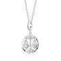 Sterling Silver Libra Zodiac Charm Necklace, thumbnail 2 of 6