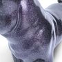 Standing French Bulldog Figurine, Purple Sparkle Finish, thumbnail 7 of 7