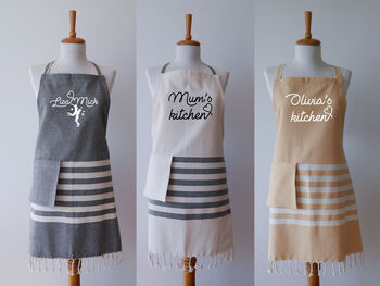 Personalised Kitchen Apron, Tea Towel, Christmas Gift For Her, 10 of 12