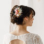 Melody Pastel Dried Flower Wedding Bridal Hair Clip, thumbnail 3 of 3