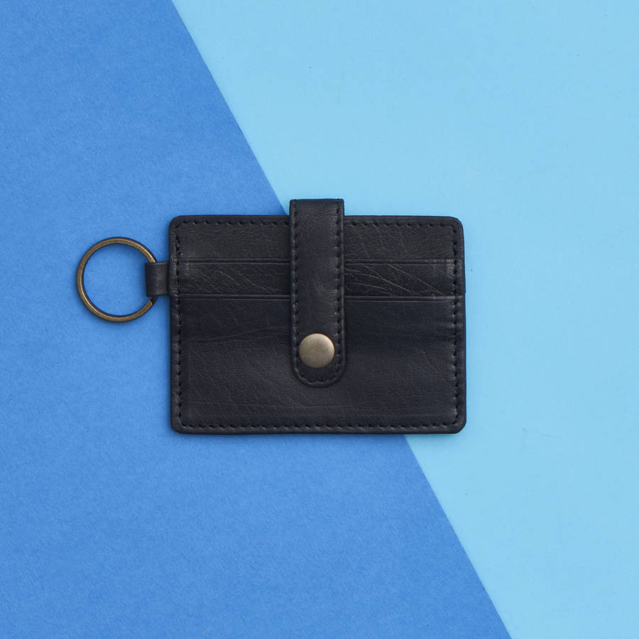 Leather Credit Card Holder Keyring By Vida Vida