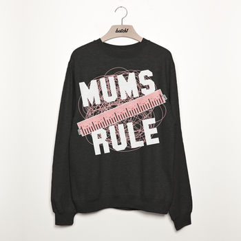 Mums Rule Women's Slogan Sweatshirt, 2 of 3