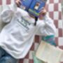 Reading Is My Personality Personalised White Jumper, thumbnail 1 of 4