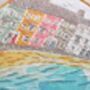 Pastel Cottages Embroidery Kit, thumbnail 3 of 11