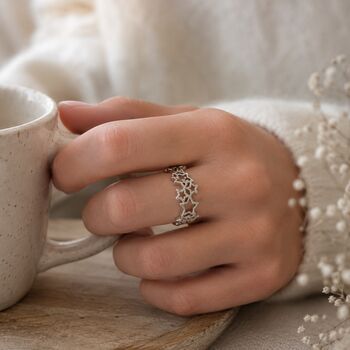 Celestial Starburst Adjustable Ring, 3 of 4