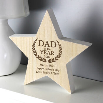 Personalised 'Dad Of The Year' Star, 4 of 8