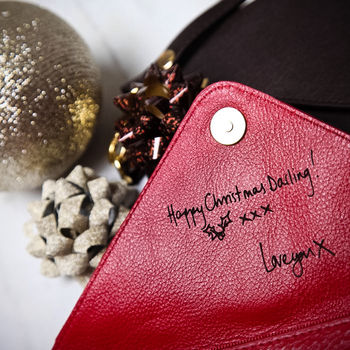 Personalised Envelope Leather Purse / Mini Clutch, 10 of 12