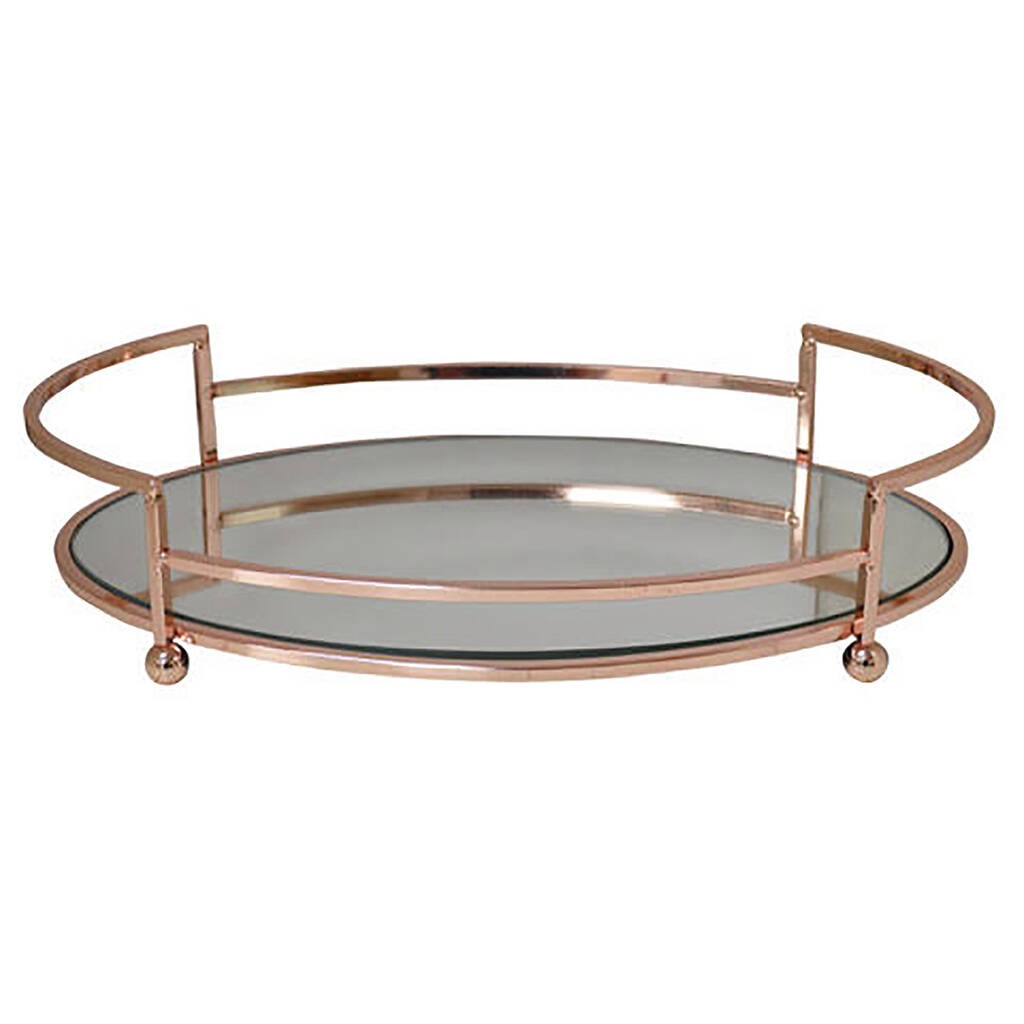 Rose Gold Mirror Tray By Jodie Byrne | notonthehighstreet.com